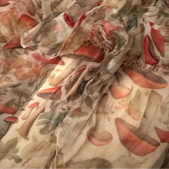 Selkie Elfin Mushroom Tiered Ruffle Gown - Picture 4 of 5